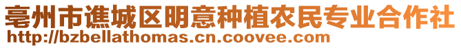 亳州市譙城區(qū)明意種植農(nóng)民專業(yè)合作社