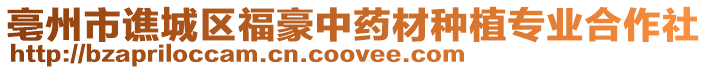 亳州市譙城區福豪中藥材種植專業合作社