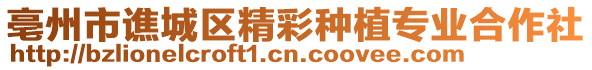 亳州市譙城區(qū)精彩種植專業(yè)合作社