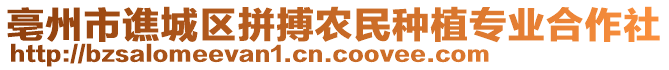 亳州市譙城區(qū)拼搏農(nóng)民種植專業(yè)合作社