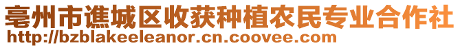 亳州市譙城區收獲種植農民專業合作社