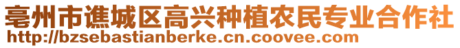 亳州市譙城區高興種植農民專業合作社