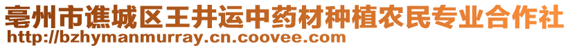 亳州市譙城區(qū)王井運(yùn)中藥材種植農(nóng)民專(zhuān)業(yè)合作社