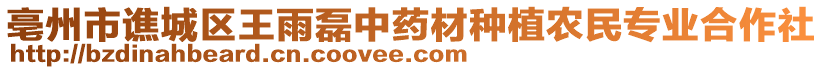 亳州市譙城區王雨磊中藥材種植農民專業合作社