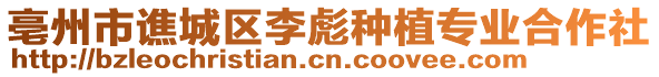 亳州市譙城區李彪種植專業合作社