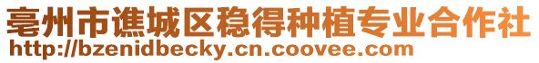 亳州市譙城區穩得種植專業合作社
