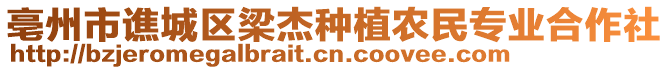 亳州市譙城區(qū)梁杰種植農(nóng)民專業(yè)合作社