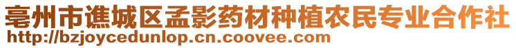 亳州市譙城區孟影藥材種植農民專業合作社