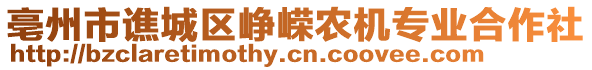 亳州市譙城區崢嶸農機專業合作社