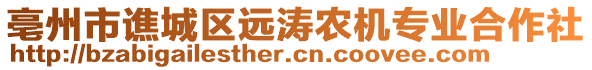 亳州市譙城區(qū)遠(yuǎn)濤農(nóng)機(jī)專業(yè)合作社