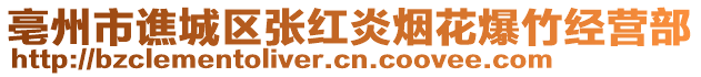 亳州市譙城區(qū)張紅炎煙花爆竹經(jīng)營部