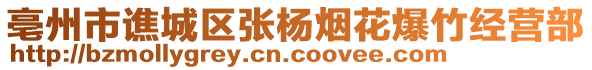 亳州市譙城區(qū)張楊煙花爆竹經(jīng)營部