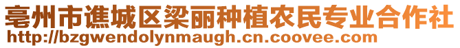 亳州市譙城區(qū)梁麗種植農(nóng)民專(zhuān)業(yè)合作社