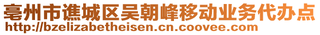 亳州市譙城區(qū)吳朝峰移動(dòng)業(yè)務(wù)代辦點(diǎn)