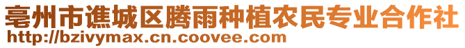 亳州市譙城區(qū)騰雨種植農(nóng)民專業(yè)合作社