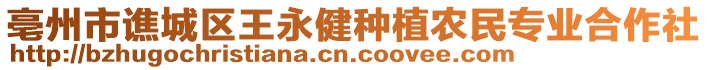 亳州市譙城區王永健種植農民專業合作社