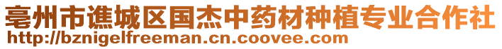 亳州市譙城區(qū)國杰中藥材種植專業(yè)合作社