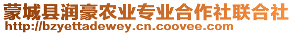 蒙城縣潤豪農(nóng)業(yè)專業(yè)合作社聯(lián)合社