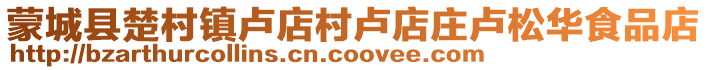 蒙城县楚村镇卢店村卢店庄卢松华食品店