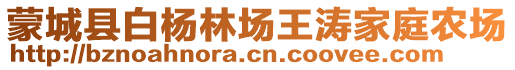 蒙城縣白楊林場王濤家庭農場