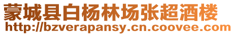 蒙城縣白楊林場張超酒樓
