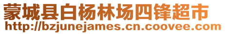 蒙城縣白楊林場四鋒超市