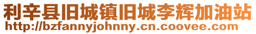 利辛縣舊城鎮(zhèn)舊城李輝加油站