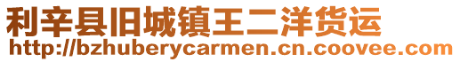 利辛縣舊城鎮(zhèn)王二洋貨運(yùn)