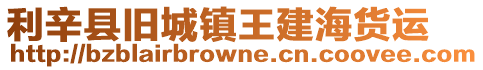 利辛縣舊城鎮(zhèn)王建海貨運