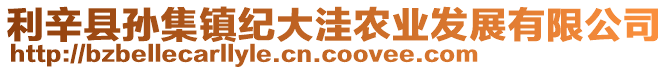 利辛縣孫集鎮紀大洼農業發展有限公司