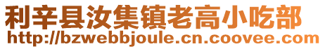 利辛縣汝集鎮(zhèn)老高小吃部