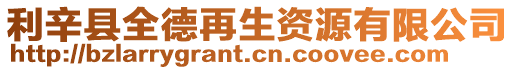 利辛縣全德再生資源有限公司