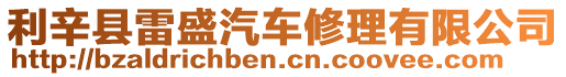 利辛縣雷盛汽車修理有限公司