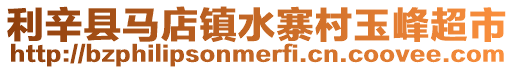 利辛縣馬店鎮水寨村玉峰超市