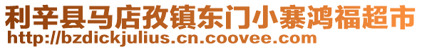 利辛縣馬店孜鎮東門小寨鴻福超市