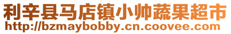 利辛縣馬店鎮小帥蔬果超市