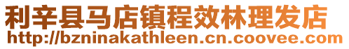 利辛縣馬店鎮程效林理發店