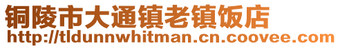 铜陵市大通镇老镇饭店