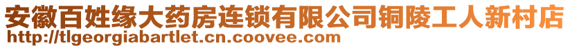 安徽百姓緣大藥房連鎖有限公司銅陵工人新村店