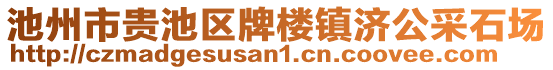 池州市貴池區(qū)牌樓鎮(zhèn)濟(jì)公采石場