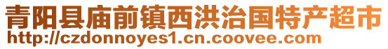 青陽(yáng)縣廟前鎮(zhèn)西洪治國(guó)特產(chǎn)超市