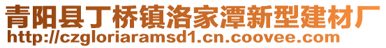 青陽縣丁橋鎮(zhèn)洛家潭新型建材廠