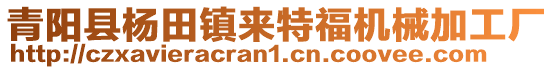 青陽(yáng)縣楊田鎮(zhèn)來(lái)特福機(jī)械加工廠