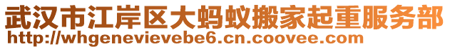 武漢市江岸區(qū)大螞蟻搬家起重服務部