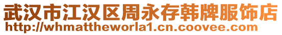 武漢市江漢區周永存韓牌服飾店