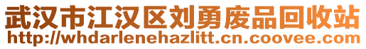 武漢市江漢區(qū)劉勇廢品回收站