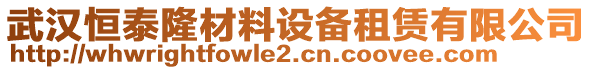 武漢恒泰隆材料設備租賃有限公司