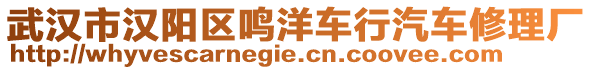 武漢市漢陽區(qū)鳴洋車行汽車修理廠