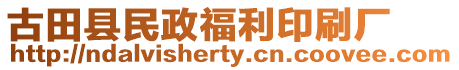 古田县民政福利印刷厂