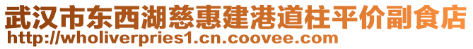 武漢市東西湖慈惠建港道柱平價(jià)副食店